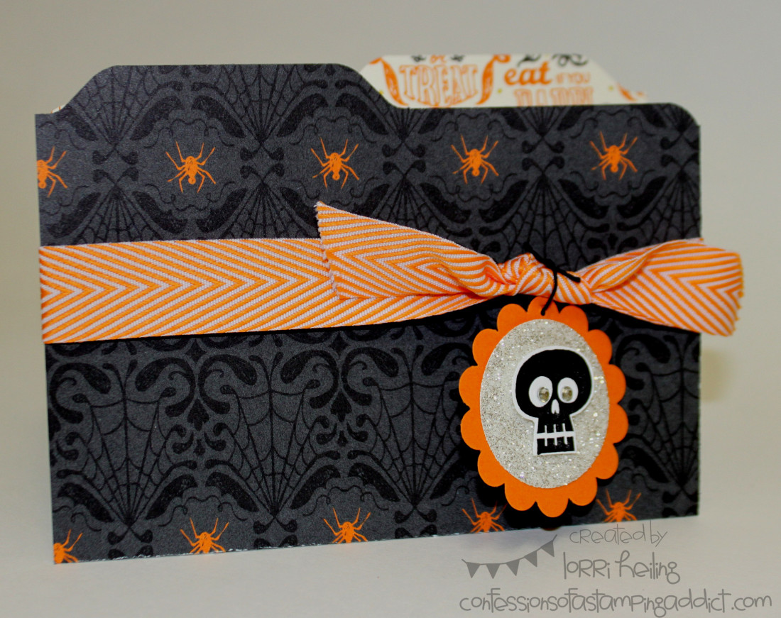 Halloween File Folder Card Confessions of a Stamping Addict