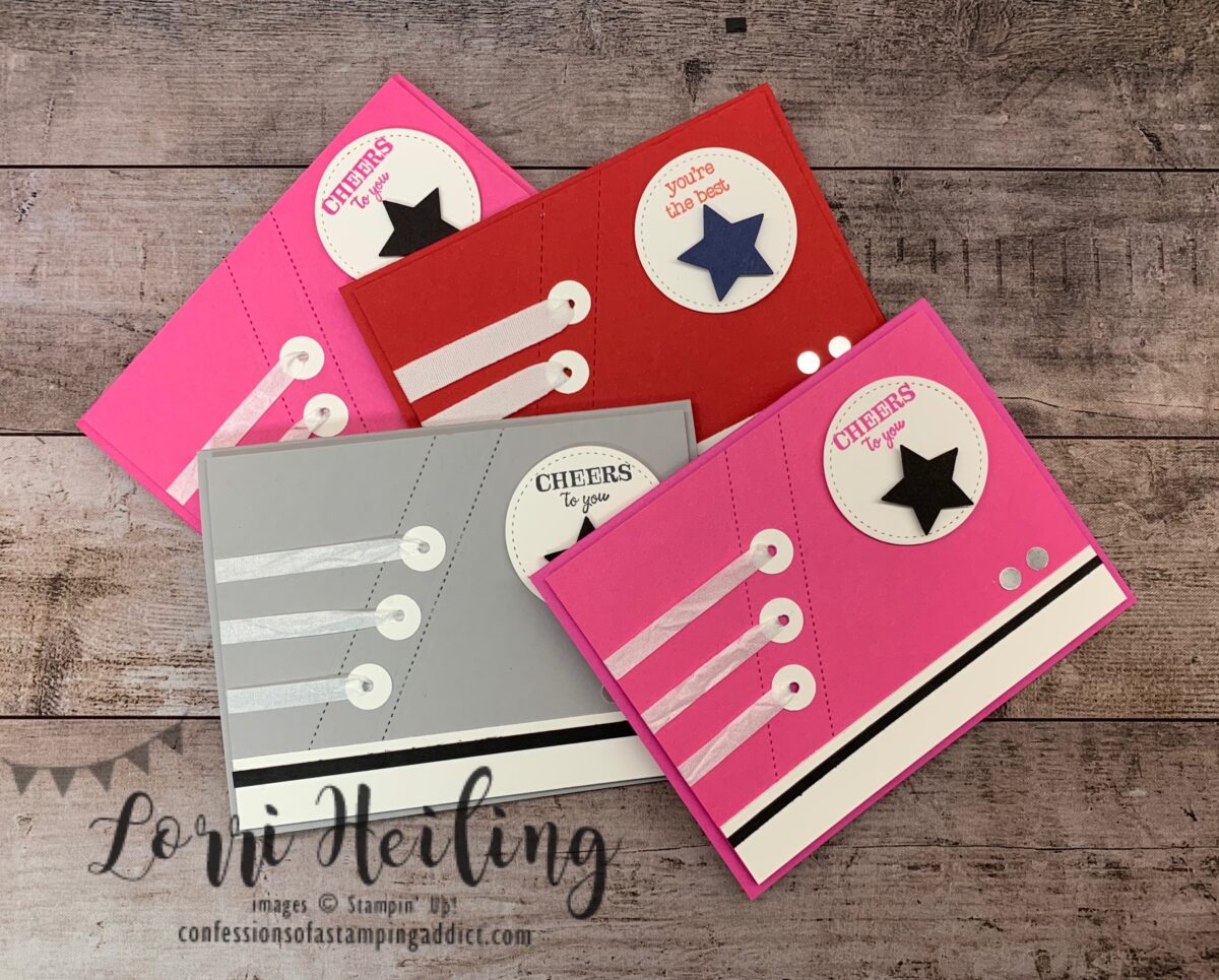 Converse Shoes Birthday Card! - Confessions of a Stamping Addict
